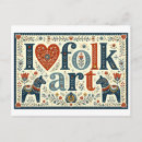 Zoek naar folk art briefkaarten Liefde