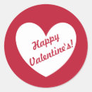 Recherche de happy valentine autocollants Rouge