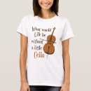 Recherche de violoncelle drôle tshirts Mignon