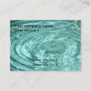 Zoek naar rimpels visitekaartjes Water