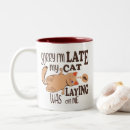 Recherche de je suis en retard tasses Amoureux des chats