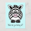 Recherche de zebra cartes postales Mignon