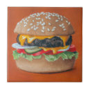 Recherche de cheeseburger carreaux Nourriture