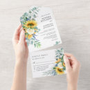 Recherche de tournesols mariage invitations Couple
