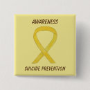 Recherche de ruban jaune badges Prévention du suicide