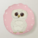 Recherche de hibou blanc coussins Rose