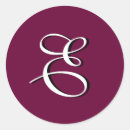 Recherche de lettre e autocollants Initiale