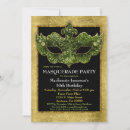 Recherche de mascarade formelle invitations Fête d'anniversaire