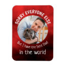 Recherche de fête des pères drôle magnets Rouge