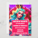 Zoek naar queen of hearts uitnodigingen Rood