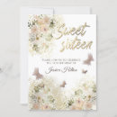 Recherche de princesse 16ans anniversaire invitations Floral