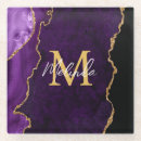 Zoek naar paars goud onderzetters Monogram naam