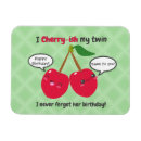 Recherche de cerises rouges magnets Drôle