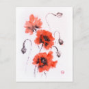 Recherche de pavot rouge cartes postales Floral