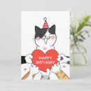 Recherche de coeur de chat vœux cartes Enfants