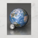 Recherche de lune de la terre cartes postales Illustrations spatiales