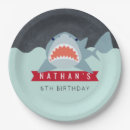 Recherche de pool assiettes en papier Requin