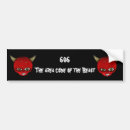 Recherche de bête voiture autocollants 666