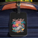 Recherche de fille de plage bagages étiquettes Drôle