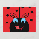 Recherche de coccinelle rouge cartes postales Adorable