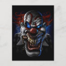 Recherche de visage drôle cartes postales Clown