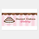 Recherche de cupcake rectangles autocollants Gâteaux