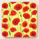 Recherche de coquelicot dessous de verres Fleur