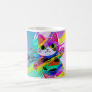 Recherche de chat stylisé tasses Dessin