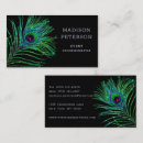 Recherche de paon élégant cartes visite Maquillage