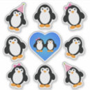 Recherche de pingouins mignons autocollants Oiseaux