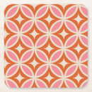 Zoek naar geometrische onderzetters Midden van de eeuw