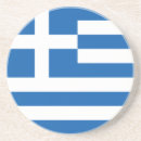 Recherche de drapeau grec dessous de verres Bleu