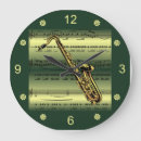 Recherche de saxophones horloges Musique de feuille