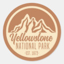 Recherche de parc national vintage autocollants Jaune