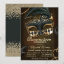 Recherche de mascarade moderne invitations Élégant