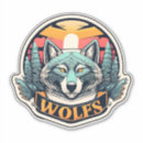 Recherche de loups blancs autocollants Amoureux du loup