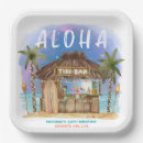 Recherche de tiki assiettes en papier Luau