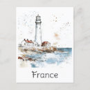 Recherche de aquarelle phare cartes postales Mer