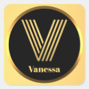 Recherche de v initial autocollants Monogrammé