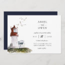Recherche de phare mariage invitations Minimaliste