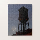 Recherche de croissant de lune puzzles Noir