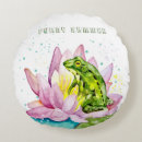 Recherche de grenouille drôle coussins Crapaud