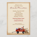 Recherche de wagon baby shower invitations Petit wagon rouge