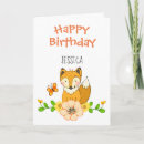 Recherche de renard vœux cartes Illustration
