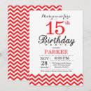 Recherche de red quinceanera invitations Fête d'anniversaire