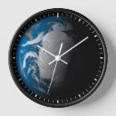 Recherche de planète bleue horloges Arrière plan noir