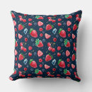Recherche de fraise coussins Bleu