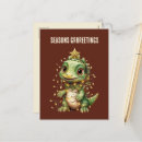 Recherche de dinosaure noël cartes postales Lumières