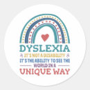 Recherche de dyslexie autocollants Sensibilisation