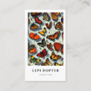 Recherche de papillon vintage cartes visite Professionnel
